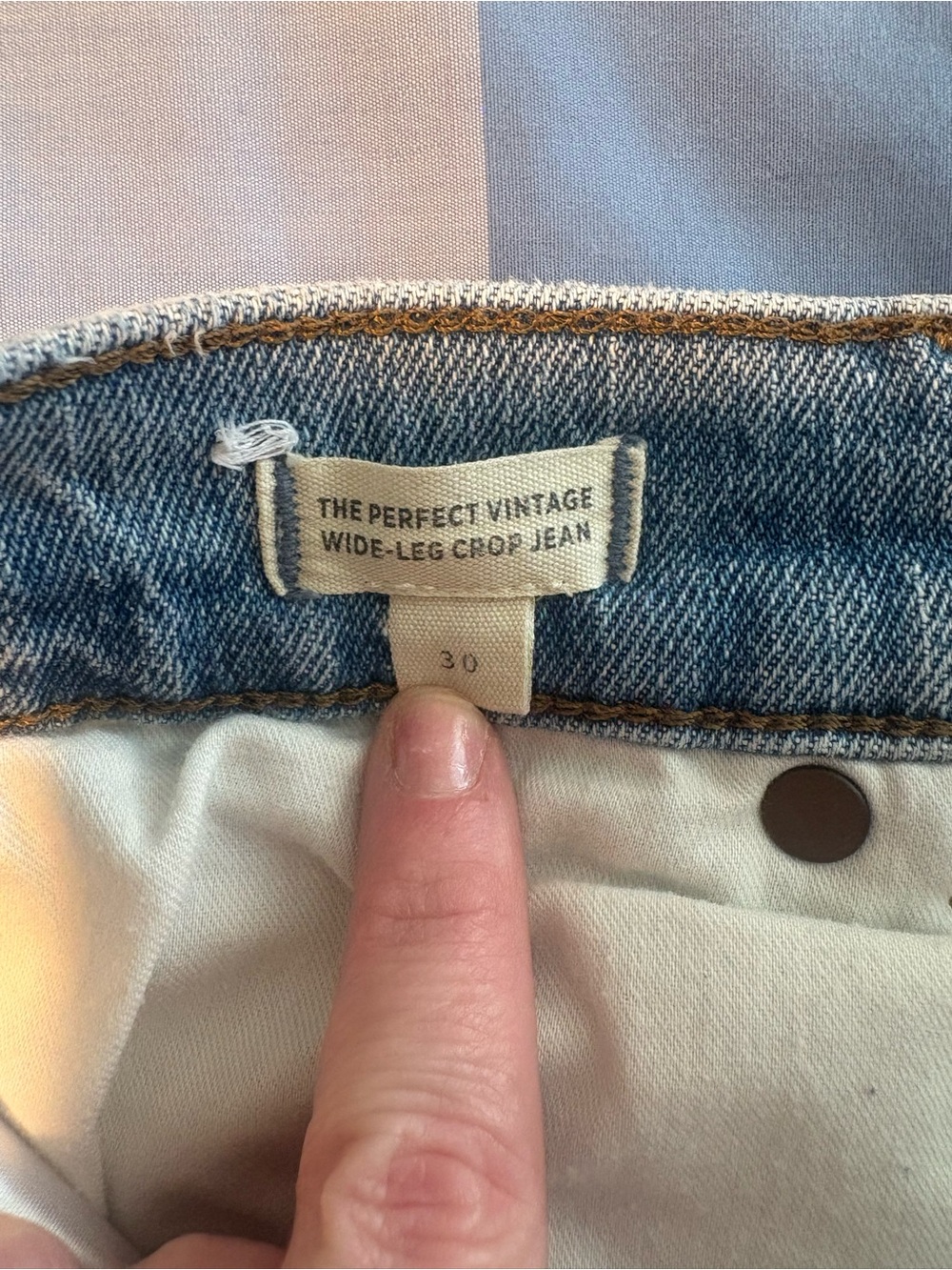 Madewell Light Blue Wide-Leg Cropped Jeans - Picture 8 of 12